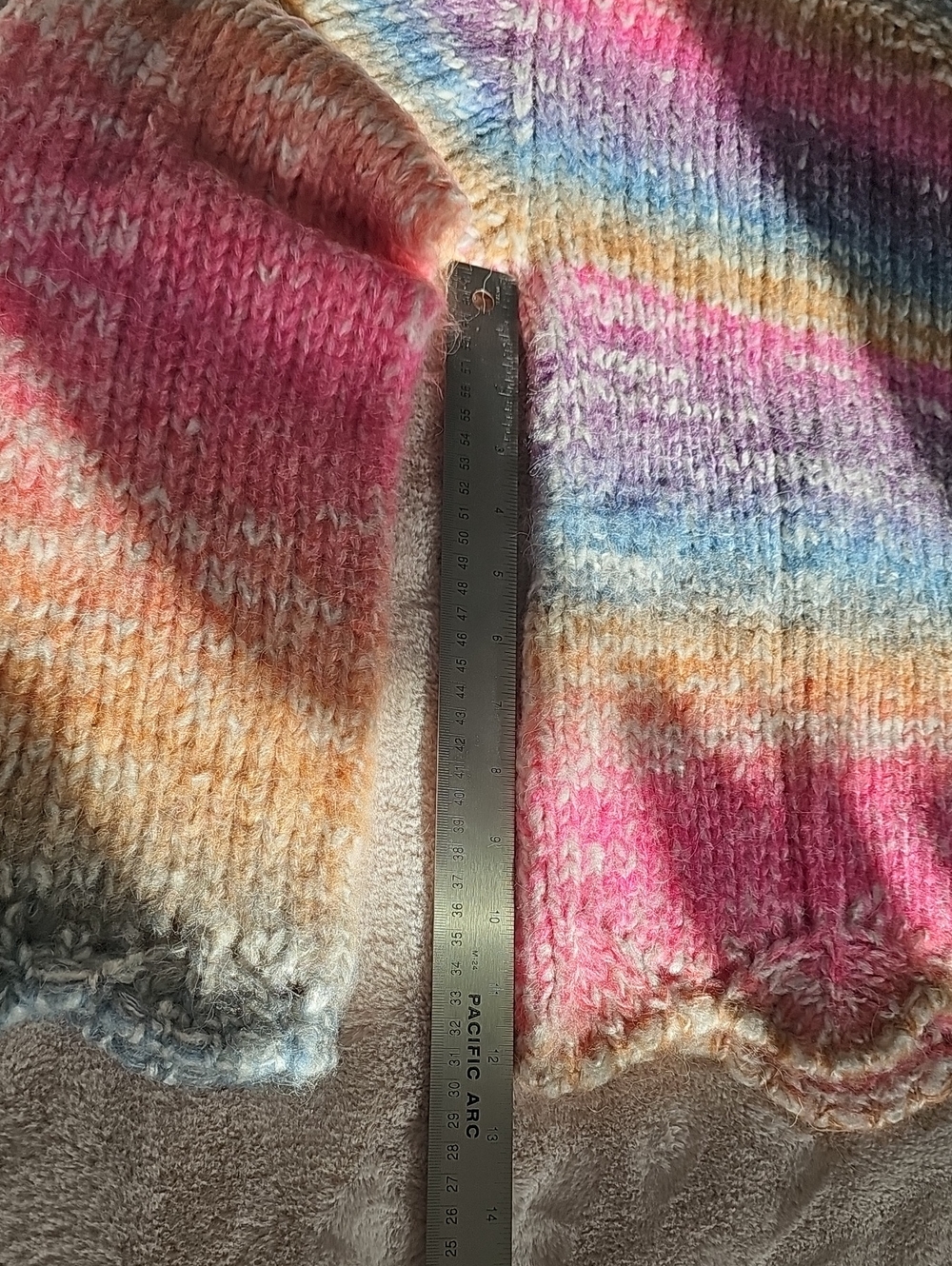 Striped Multi-Colored Knit Sweater - Picture 9 of 10